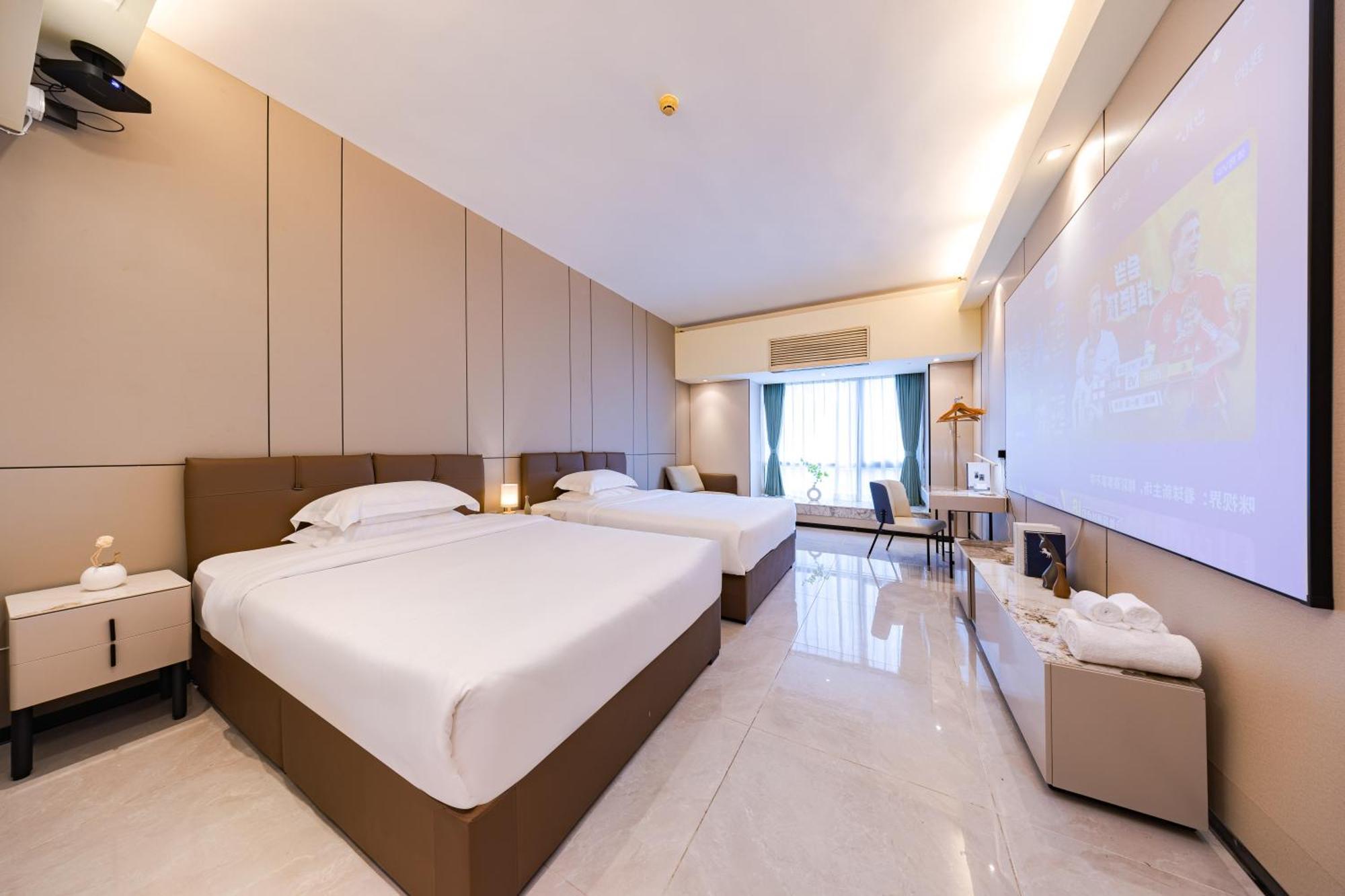 Yu Manju High-Floor Huge-Screen Audiovisual Hotel-Guangzhou Tower Zhujiang New Town Sports West Road Branch Εξωτερικό φωτογραφία