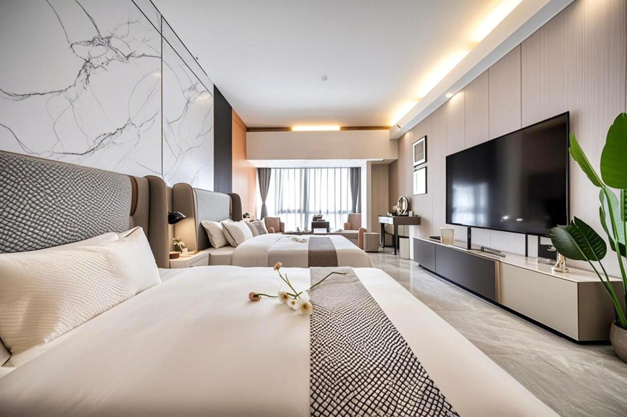 Yu Manju High-Floor Huge-Screen Audiovisual Hotel-Guangzhou Tower Zhujiang New Town Sports West Road Branch Εξωτερικό φωτογραφία